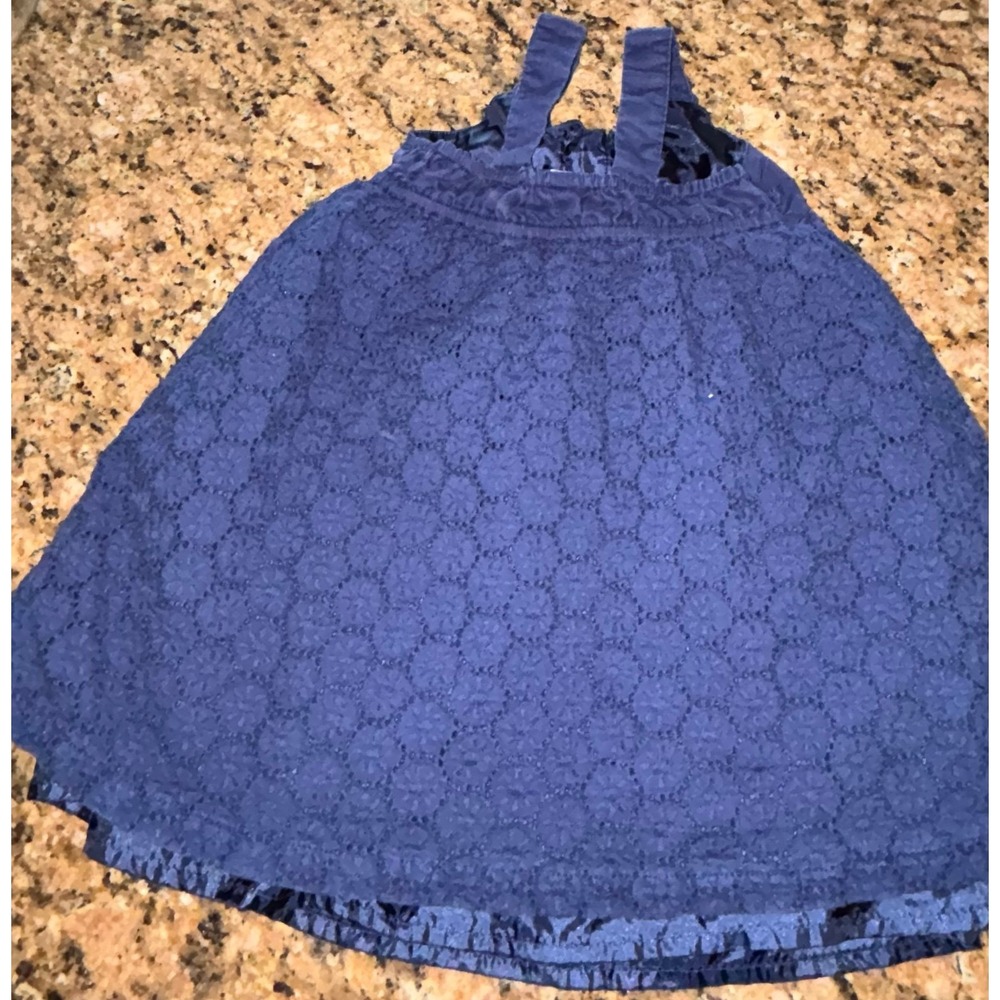 Navy Blue Toddler Dress - Picture 2 of 3
